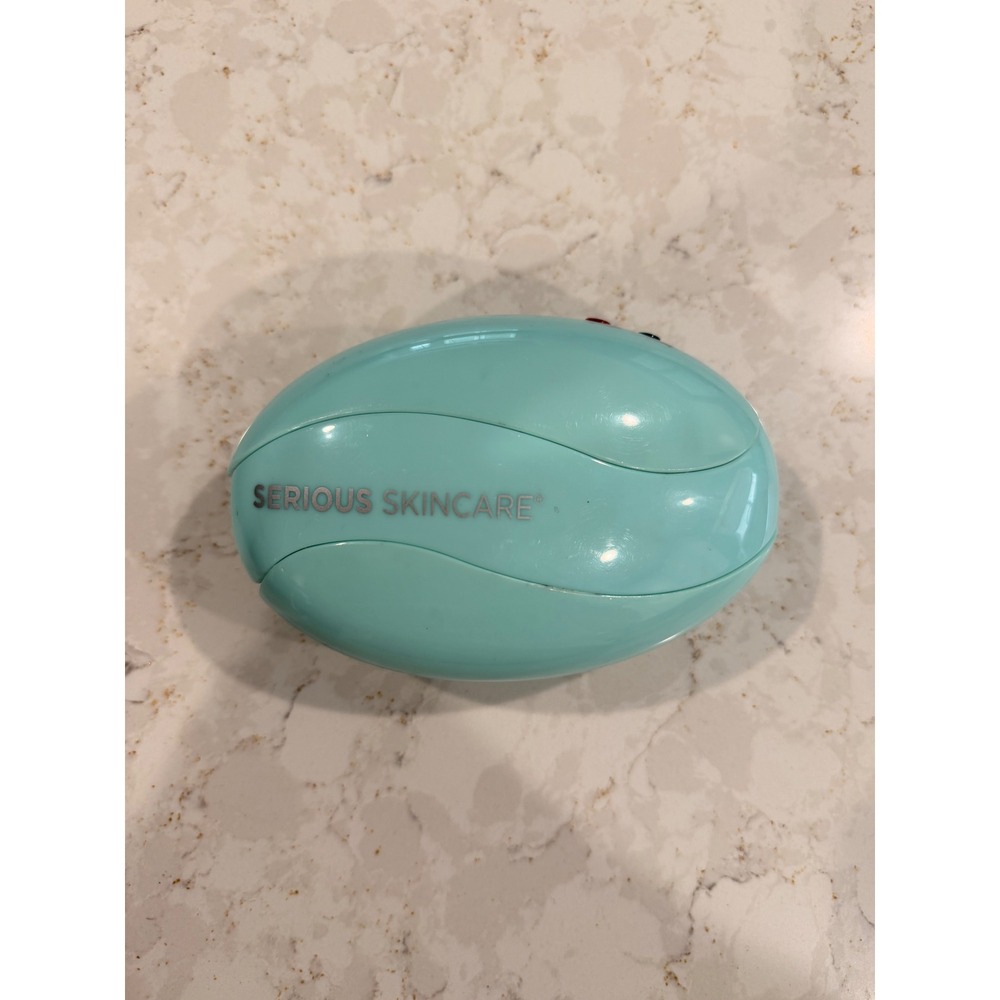 Serious Skincare Facial Toning System Model 1676B Teal Microcurrent Device Case